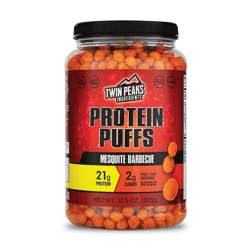 Twin Peaks Protein Puffs - 21G of Protein, Low Carb, Keto Friendly Protein Snacks