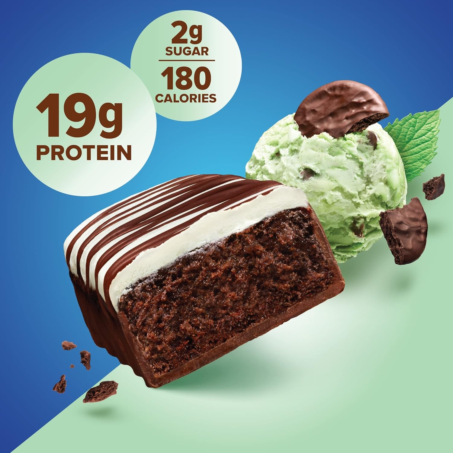 Pure Protein Chocolate Mint Cookie Protein Bars, 20G Protein, 12 Ct