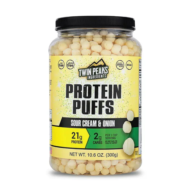Twin Peaks Protein Puffs - 21G of Protein, Low Carb, Keto Friendly Protein Snacks